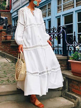 Load image into Gallery viewer, Women's Bohemian Lace Maxi Dress
