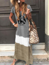 Load image into Gallery viewer, Women's I Beg Your Parton Color Block Dress
