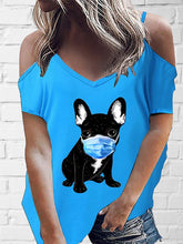 Load image into Gallery viewer, Casual cotton print short sleeve t-shirt
