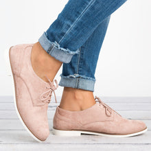 Load image into Gallery viewer, WOMAN MOCCASINS OXFORDS FALSE SUEDE
