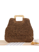 Load image into Gallery viewer, Bolso vintage calado tejido a mano para mujer
