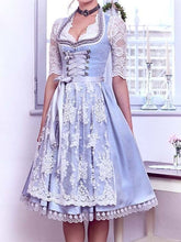 Load image into Gallery viewer, Women's Purple Lace Bow Dress
