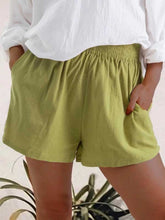 Load image into Gallery viewer, Solid Color High Waist Pocket Pocket Shorts
