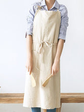 Load image into Gallery viewer, Unisex linen and cotton unisex apron

