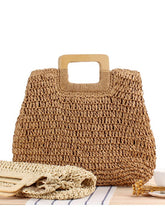 Load image into Gallery viewer, Bolso vintage calado tejido a mano para mujer

