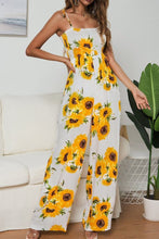 Load image into Gallery viewer, Sunflower print jumpsuits
