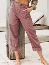 Load image into Gallery viewer, Women's cotton and linen baggy pants

