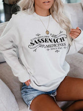 Load image into Gallery viewer, Printed Sudadera Scotland's Own Sassenach Medicines Since 1743
