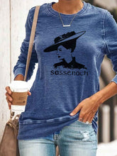 Load image into Gallery viewer, Sassenach print casual fashion top
