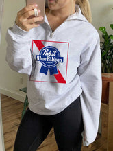 Load image into Gallery viewer, Pabst Blue Ribbon Beer Zip Hoodie

