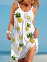 Load image into Gallery viewer, Vestido de playa con estampado de piña para mujer
