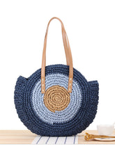 Load image into Gallery viewer, Bolso retro redondo tejido a mano para mujer
