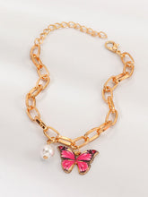 Load image into Gallery viewer, Butterfly pearl bracelet for women
