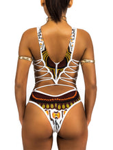 Load image into Gallery viewer, Maiô feminino com estampa étnica retro
