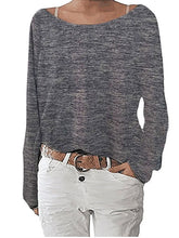 Load image into Gallery viewer, Women's Casual Round Neck Long Sleeve T-Shirt
