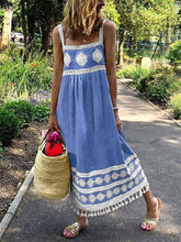 Load image into Gallery viewer, Vestido feminino com borlas de renda
