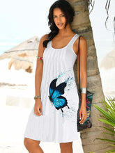 Load image into Gallery viewer, Vestido de praia com grande estampa borboleta
