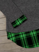 Load image into Gallery viewer, Camiseta feminina de costura xadrez feliz natal
