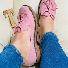 Load image into Gallery viewer, Women's All-Season Bow Flat Heel Shoes
