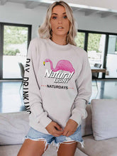 Load image into Gallery viewer, Women's NATURAL LIGHT NATURDAYS DAY DRINKING Flamingo Print Sweatshirt
