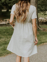 Load image into Gallery viewer, Women's striped linen and cotton dress
