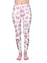 Load image into Gallery viewer, Medias rosa con estampado de mariposas
