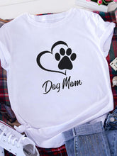 Load image into Gallery viewer, Camiseta feminina com estampa de cachorro mamãe
