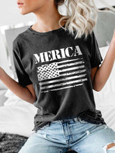 Load image into Gallery viewer, Women's Merica Flag Print Tee
