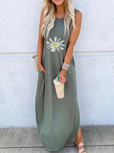 Load image into Gallery viewer, Vestido de moda feminino confortável sem mangas com estampa selvagem
