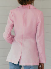 Load image into Gallery viewer, Women's cotton and linen blazer
