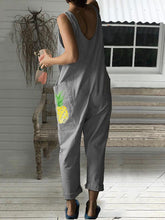 Load image into Gallery viewer, Women's Pineapple Print Pocket Jumpsuit
