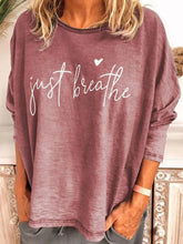 Load image into Gallery viewer, Camiseta de mujer de algodón estampada con cuello redondo
