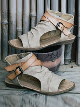 Load image into Gallery viewer, Comfortable Linen Flat Sandals for Women
