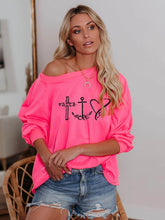 Load image into Gallery viewer, Camiseta de manga larga Faith Hope Love

