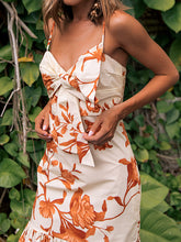 Load image into Gallery viewer, Floral Bowknot Evening Maxi Dress Party Dress
