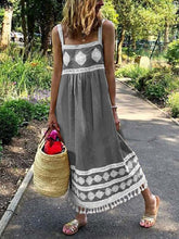 Load image into Gallery viewer, Vestido feminino com borlas de renda
