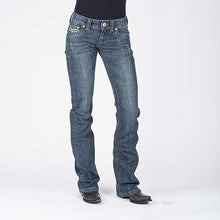 Load image into Gallery viewer, Calça jeans com corte leve e confortável para mulheres
