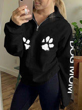 Load image into Gallery viewer, Sudadera Woman Dog Mom Paw Print
