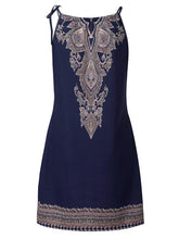 Load image into Gallery viewer, Vestido de playa sin mangas con estampado boho sexy para mujer
