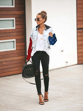 Load image into Gallery viewer, Jaqueta Jeans com Capuz Contraste Maxed Out Cozy
