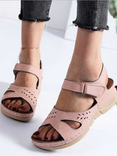 Load image into Gallery viewer, Retro Wedge Sandals for Women Car Line Non-slip Flat Sandals
