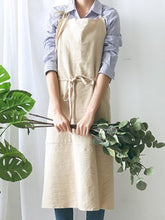 Load image into Gallery viewer, Unisex linen and cotton unisex apron
