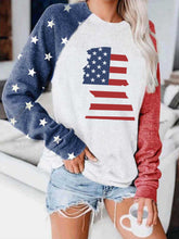 Load image into Gallery viewer, Moletom de manga comprida Trump flag
