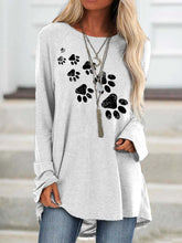 Load image into Gallery viewer, Camiseta feminina de manga comprida estampada
