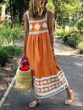 Load image into Gallery viewer, Vestido feminino com borlas de renda
