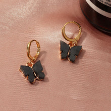 Load image into Gallery viewer, Butterfly charm earrings
