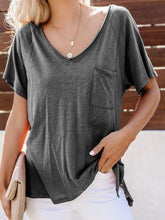 Load image into Gallery viewer, Women's Plain Short Sleeve Slub Cotton T-Shirt
