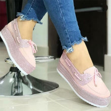 Load image into Gallery viewer, Bow Tie Lace Up Casual Shoes for Women
