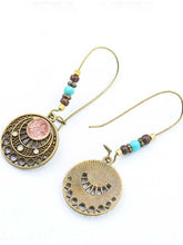 Load image into Gallery viewer, Vintage Hollow Bohemian Round Pearl Earrings
