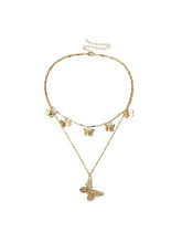 Load image into Gallery viewer, Collar con colgante de mariposa de corte salvaje vintage
